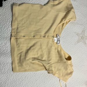 Hippie Rose Yellow Crop Top